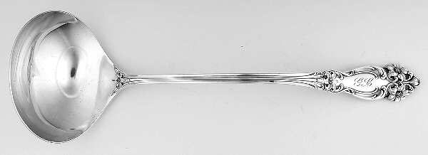 Tiger Lily (Silverplate, 1901, Monograms) Solid Soup Ladle