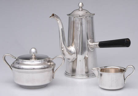 U S NAVY (SILVERPLATE, HOLLOWWARE) 3 Piece Set (CHPWH, PCR, PSU)