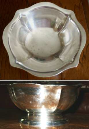 U S NAVY (SILVERPLATE, HOLLOWWARE) Medium Silverplate Footed Bowl