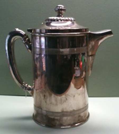U S NAVY (SILVERPLATE, HOLLOWWARE) Ice Pitcher/Porcelain Liner