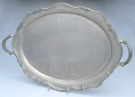 Winthrop (Pewter, Hollowware) Large Waiter Tray