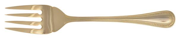 Beads-Gold (Gold Electroplate) Individual Salad Fork