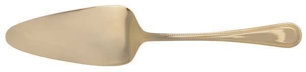 Beads-Gold (Gold Electroplate) All Stainless Pie Server