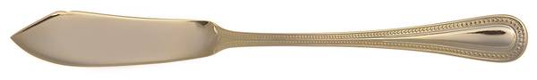 Beads-Gold (Gold Electroplate) Flat Handle Master Butter Knife