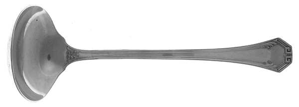 Pompeian (Silverplate, 1930, Monograms) Solid Gravy Ladle
