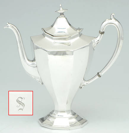 Sierra (Silverplate, Hollowware) Silverplate Coffee Pot