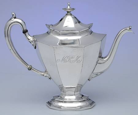 Sierra (Silverplate, Hollowware) Silverplate Teapot