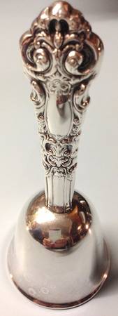 French Renaissance (Sterling, 1941, Hollowware) Sterling Tea Bell