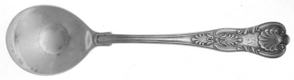 Kings (Sterling, 1890) Large Round Bowl Soup Spoon (Bouillon)