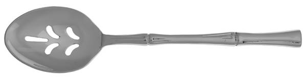 Bamboo (Stainless) Pierced Solid Serving Spoon