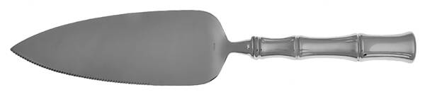 Bamboo (Stainless) Pie Server with Serrated Stainless Blade HC