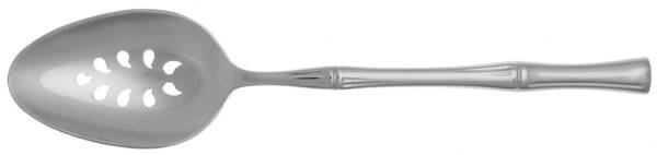 Bamboo (Stainless) Pierced Tablespoon (Serving Spoon) HC