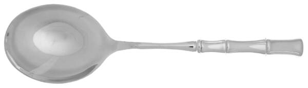 Bamboo (Stainless) Casserole Spoon with Smooth Stainless Bowl HC