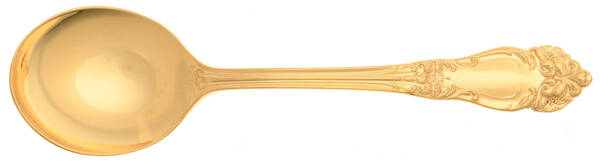 Golden Festivity (Gold Electroplate) Round Bowl Soup Spoon (Gumbo)