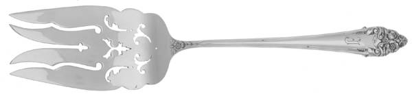 Fragrance (Sterling, 1941, No Monograms) Large Solid Cold Meat Serving Fork