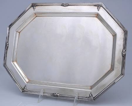 Pompeian (Silverplate, Hollowware) Oval Demitasse Tray