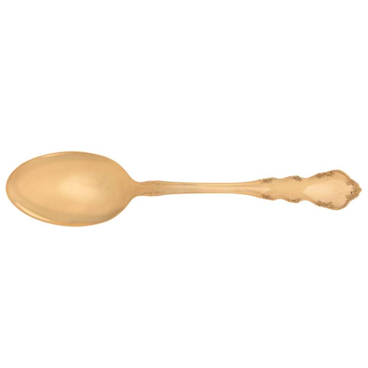 Golden Dresden Rose (Gold Electroplate, 1953) Place/Oval Soup Spoon