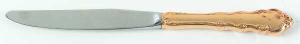 Golden Dresden Rose (Gold Electroplate, 1953) Modern Hollow Knife