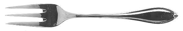 Navette (Silverplate) Individual Cake Fork