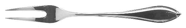 Navette (Silverplate) Small Solid Serving Fork