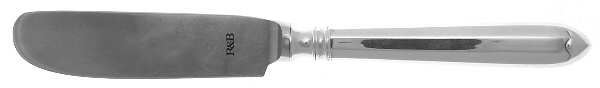 Navette (Silverplate) Modern Hollow Butter Spreader (Stainless)