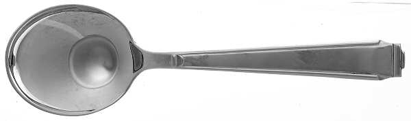 Art Deco (Silverplate) Round Bowl Soup Spoon (Cream Soup)