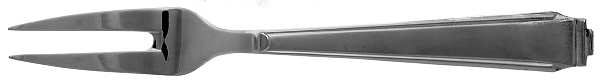 Art Deco (Silverplate) Small Solid Cold Meat Serving Fork