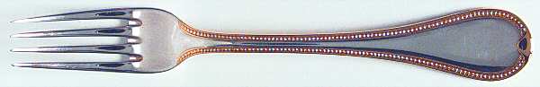 Franzosisch-Perl (Silverplate, Gold Accent) Fork