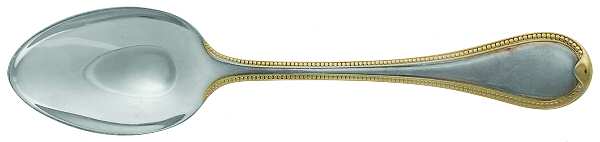 Franzosisch-Perl (Silverplate, Gold Accent) Place/Oval Soup Spoon