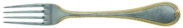 Franzosisch-Perl (Silverplate, Gold Accent) Individual Salad Fork