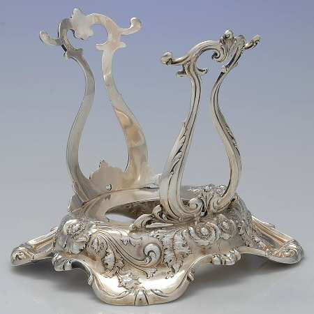 Les Six Fleurs (Sterling, Hollowware) Sterling Kettle, Stand Only