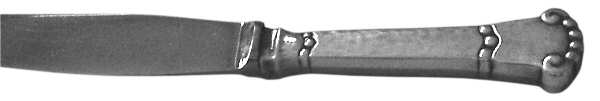 RAA10 (SILVERPLATE) Modern Hollow Knife