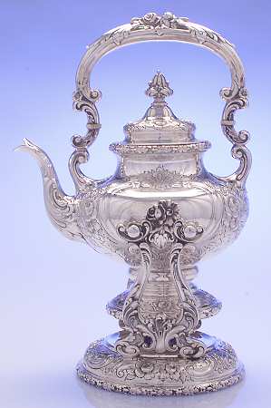 575A (Sterling, Hollowware) Kettle, Stand & Burner