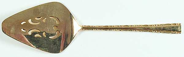 RDS47G(GOLD ELECTROPLATE) Solid Pierced Pie Server