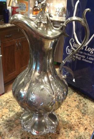 1794 (Silverplate, Hollowware) Water Pitcher with Hinged Lid