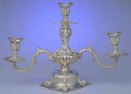 165 (Silverplate, Hollowware) Epergne, Missing Glass Liners
