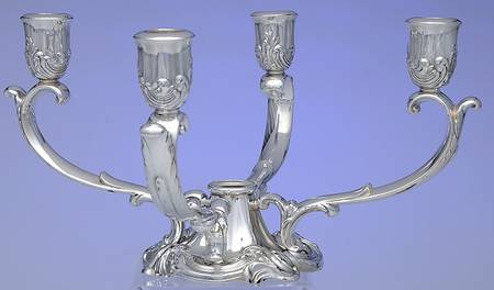 145 (Silverplate, Hollowware) Epergne, Missing Glass Liners