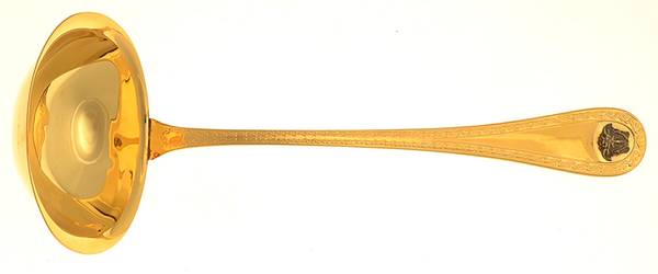 Medusa (Gold Plated) Solid Soup Ladle