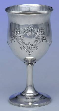 Francis I (Sterling, Hollowware, Reed&Barton, Dates) Sterling Chased Water Goblet