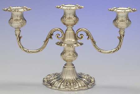 Francis I (Sterling, Hollowware, Reed&Barton, Dates) Weighted 3 Light Candelabra