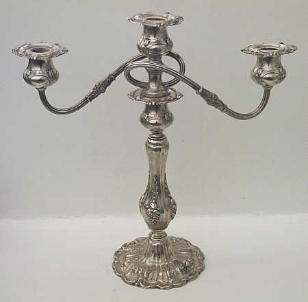 Francis I (Sterling, Hollowware, Reed&Barton, Dates) Weighted 3 Light Candelabra