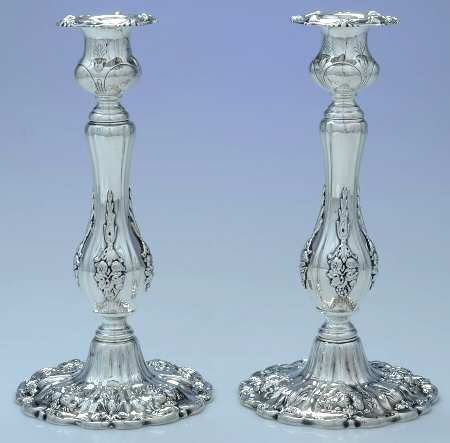 Francis I (Sterling, Hollowware, Reed&Barton, Dates) Pair of 10" Weighted Candlesticks