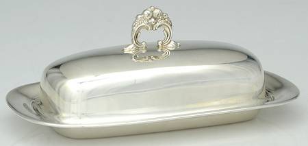 Francis I (Sterling, Hollowware, No Dates) 1/4 Lb Covered Butter with No Liner