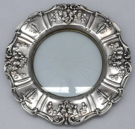 Francis I (Sterling, Hollowware, No Dates) Crystal Lemon Dish with Sterling Rim