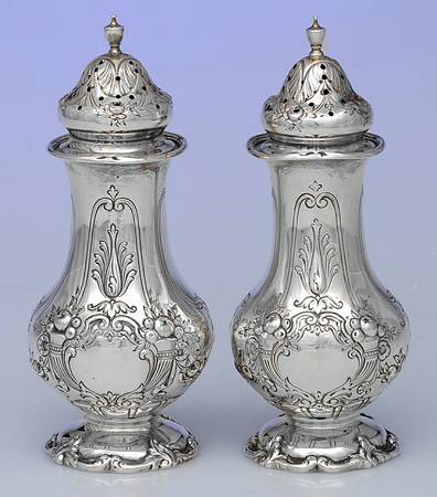 Francis I (Sterling, Hollowware, No Dates) Salt & Pepper Set