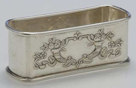 Francis I (Sterling, Hollowware, No Dates) Oblong Napkin Ring