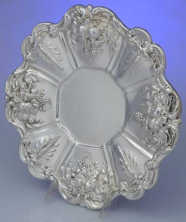 Francis I (Sterling, Hollowware, No Dates) Large Sterling Sandwich Plate
