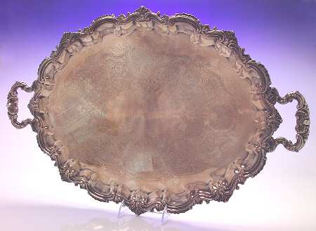 06116 (Silverplate, Hollowware) 22" Large Waiter Tray