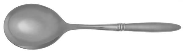 Solitude Matte (Stainless) Casserole Spoon with Smooth Stainless Bowl HC