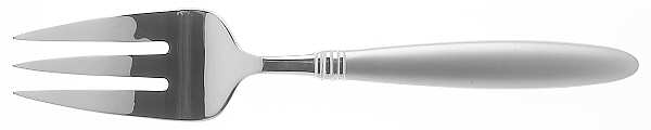 Solitude Matte (Stainless) Medium Solid Cold Meat Serving Fork